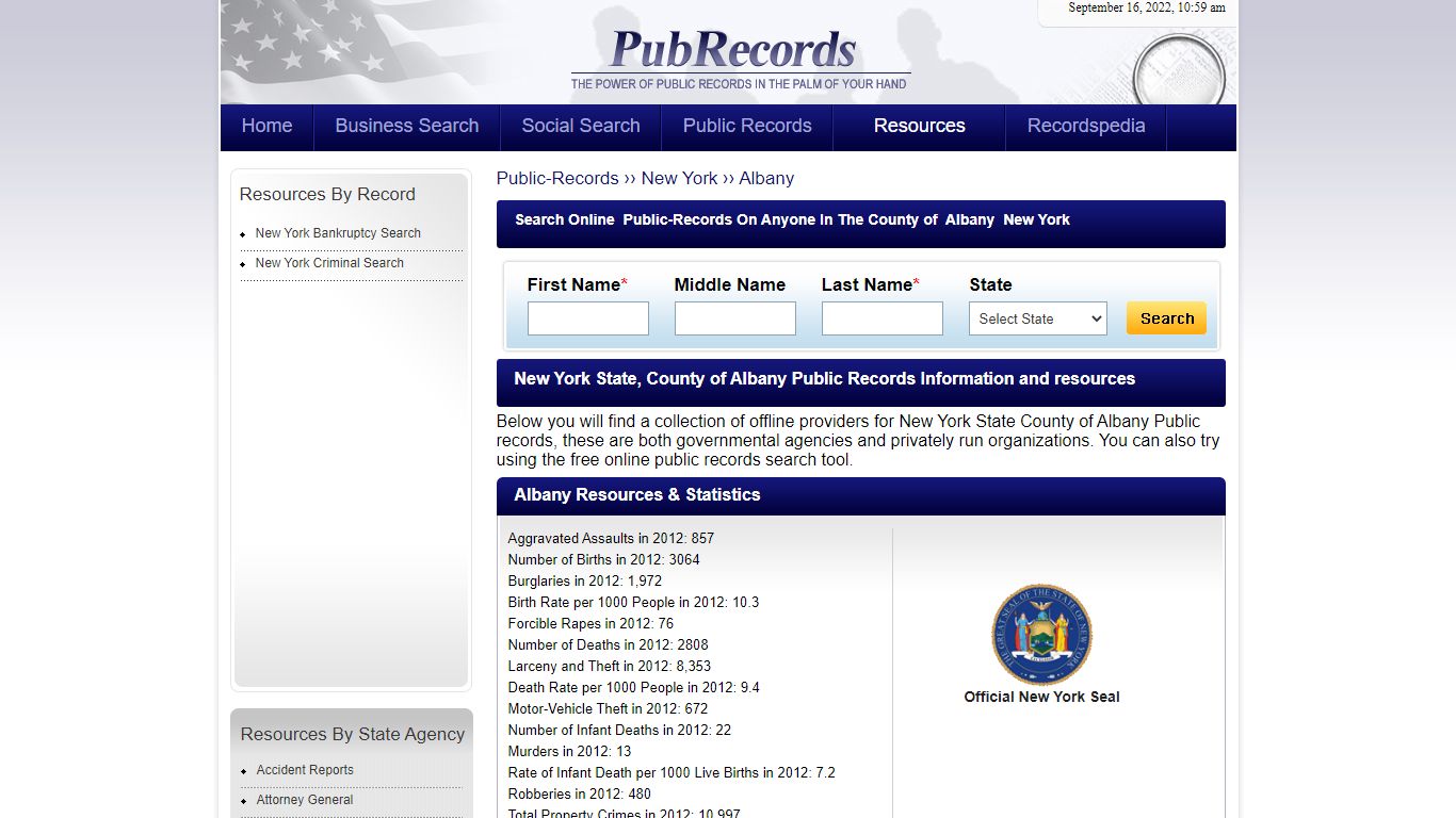 Albany County, New York Public Records - Pubrecords.com